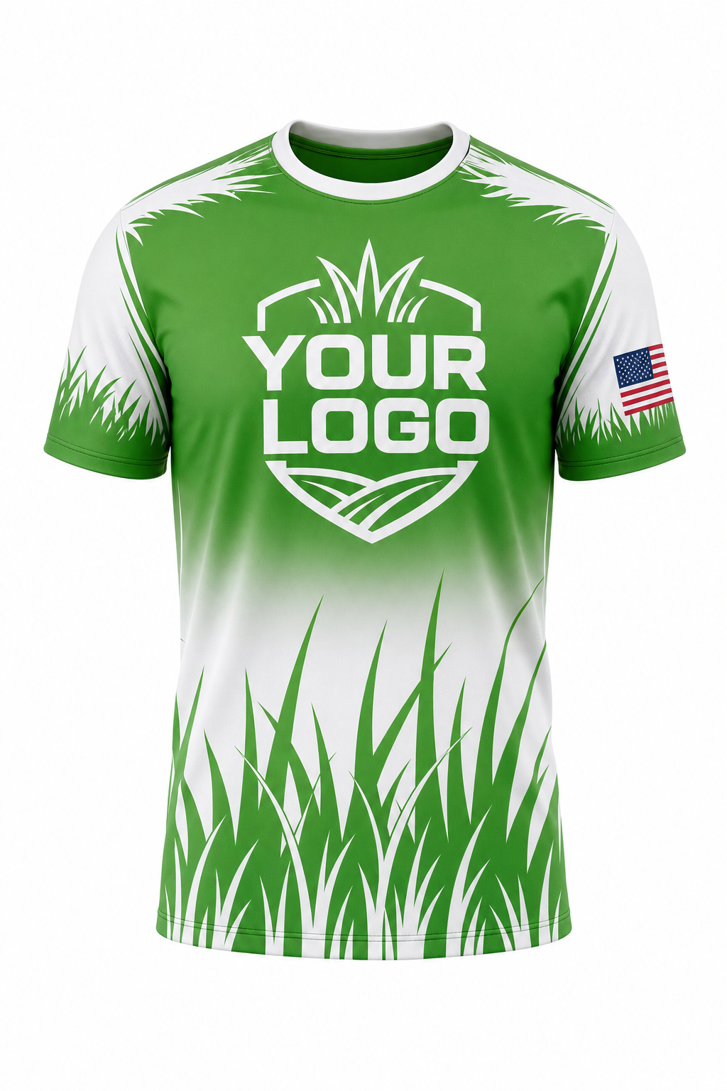 Emerald Blades custom lawn care and landscaping crew uniform tee
