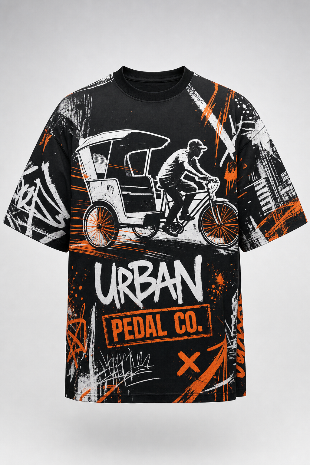 3D style showcase — 04 bold streetwear tee front