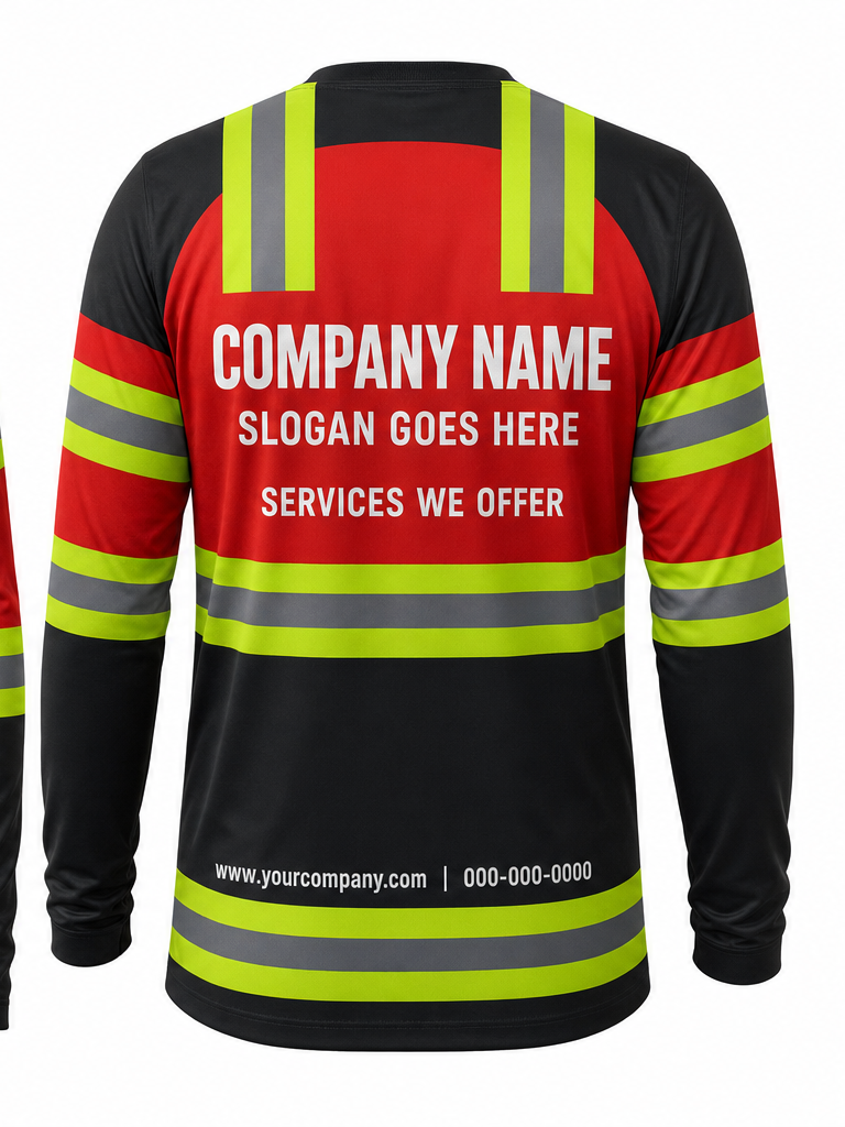 Red/Black Signature Crew #10 crew uniform — back