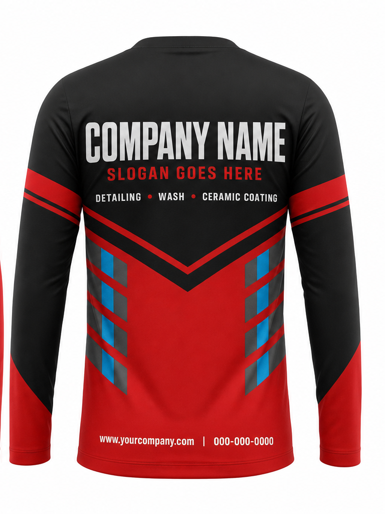 Red/Black Signature Crew #11 crew uniform — back