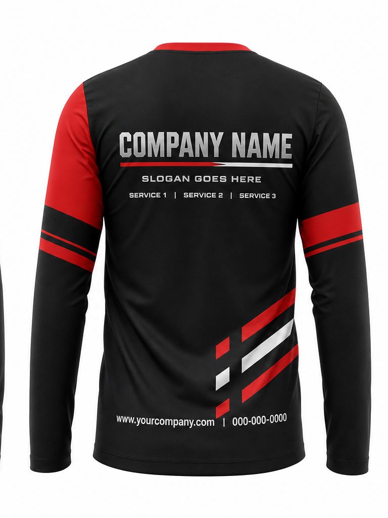 Red/Black Signature Crew #13 crew uniform — back