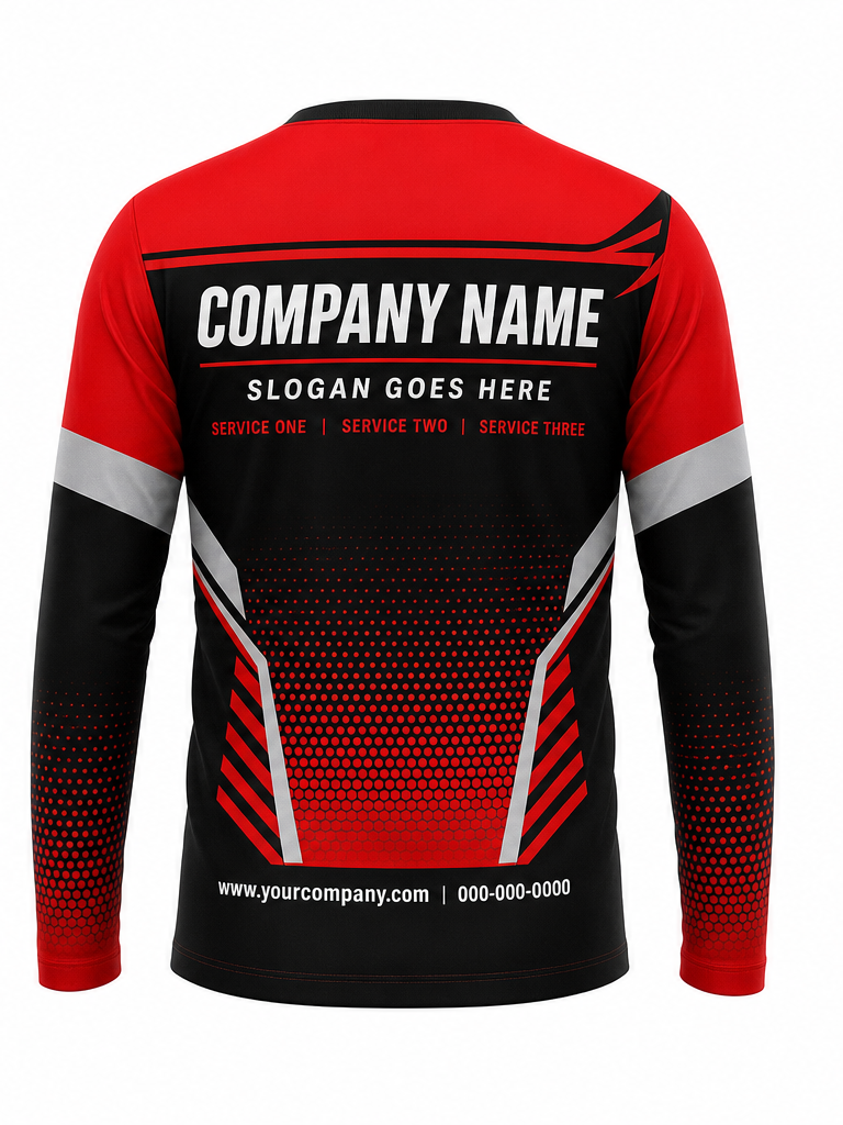 Red/Black Signature Crew #15 crew uniform — back