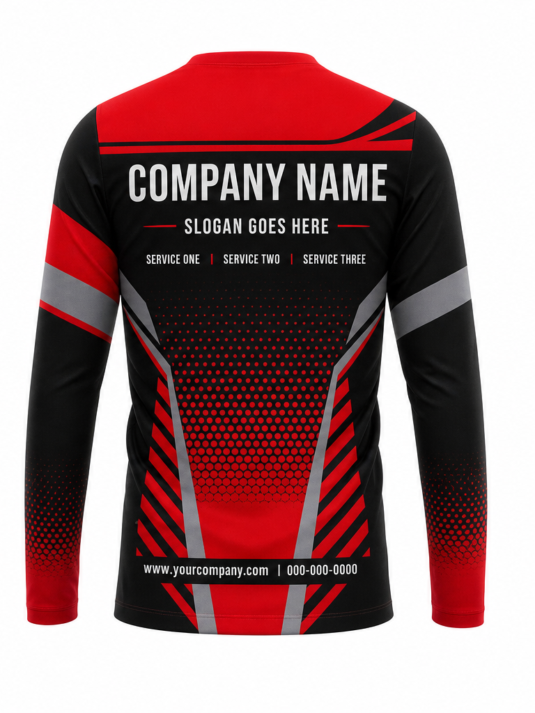 Red/Black Signature Crew #16 crew uniform — back