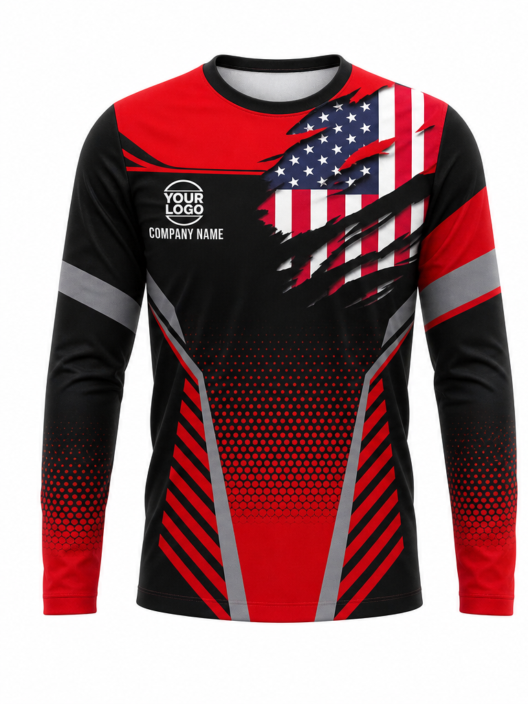 Red/Black Signature Crew #16 crew uniform — front