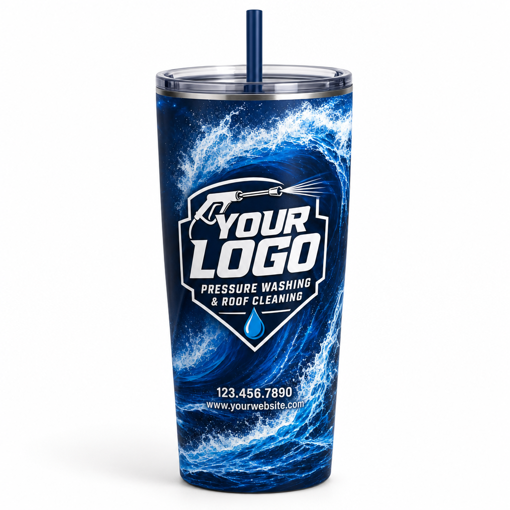 Tidal Power custom crew tumbler