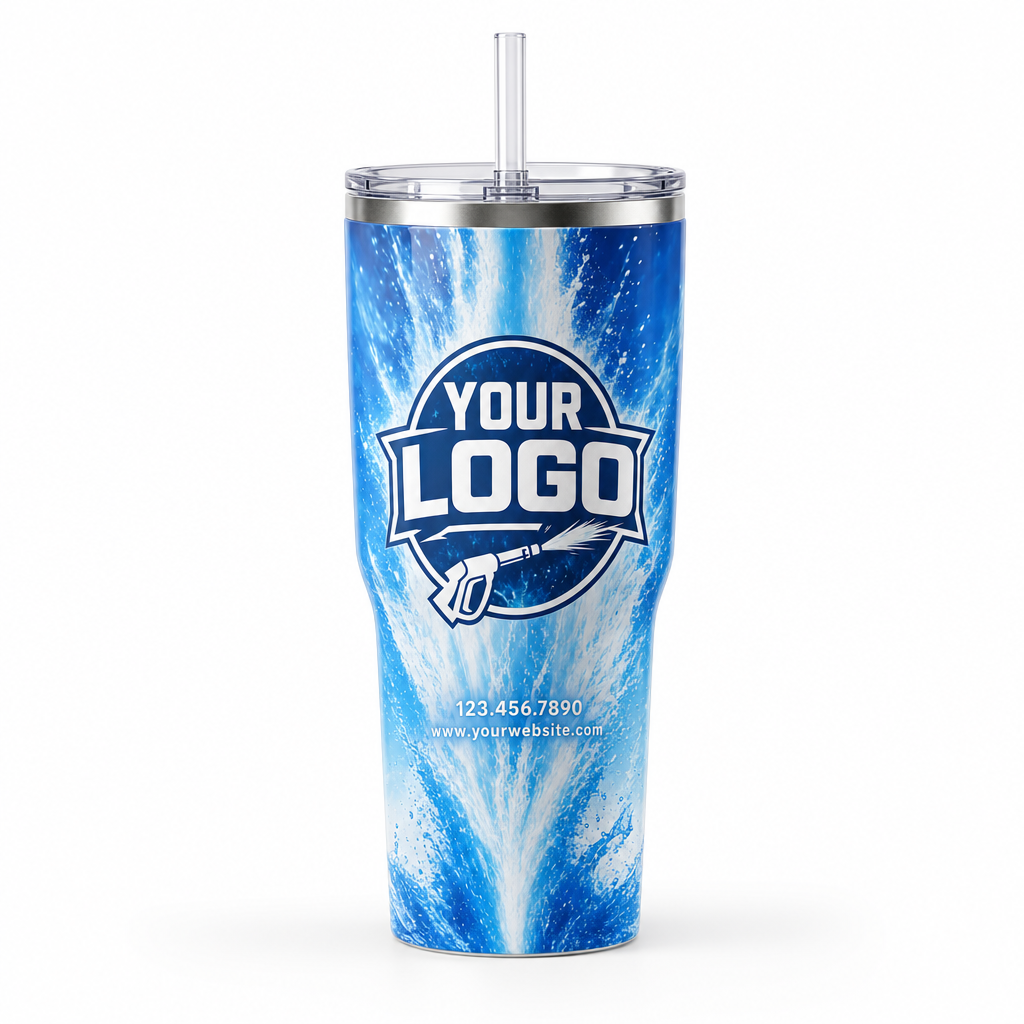 Geyser Burst custom crew tumbler