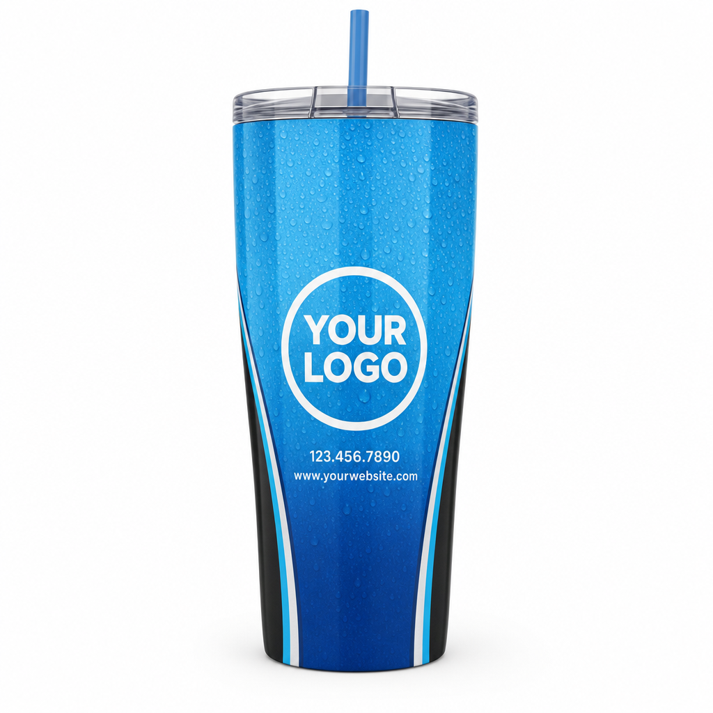 Aqua Signature Crew #28 custom crew tumbler