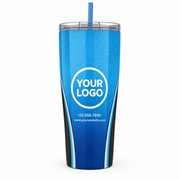 Aqua Signature Crew #28 custom crew tumbler