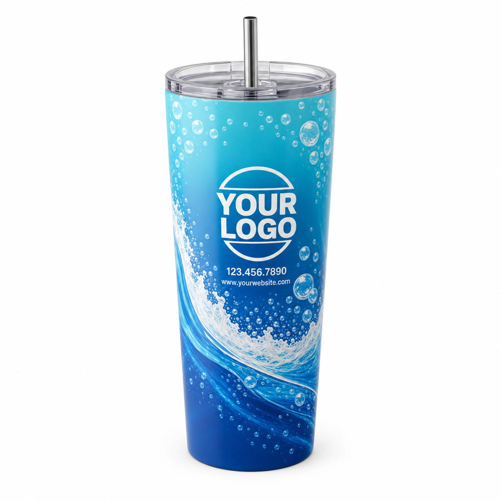 Blue/Black Signature Crew #01 custom crew tumbler