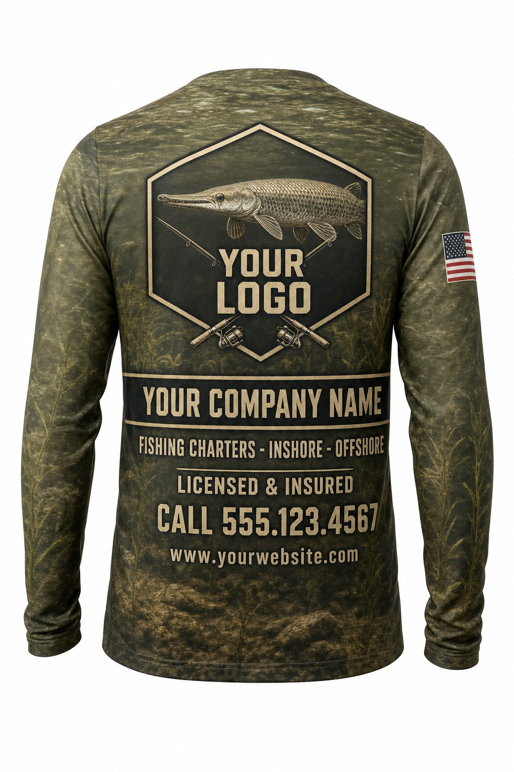 Alligator Gar Custom Fishing Team Uniform - custom crew uniform