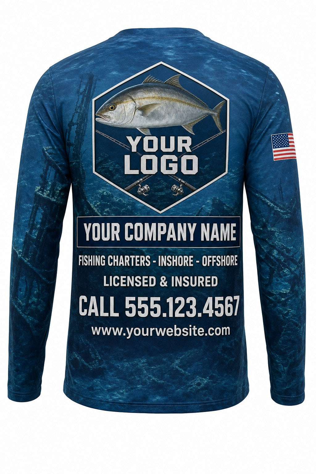 Amberjack Custom Fishing Team Uniform - custom crew uniform