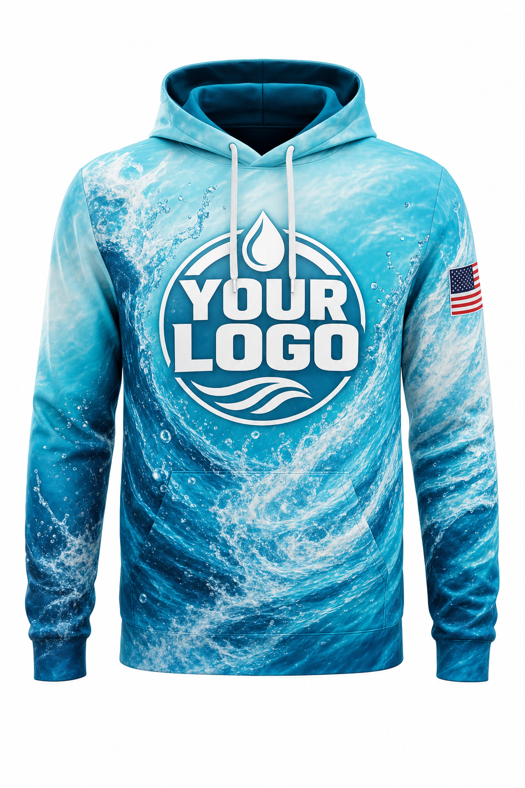 Aqua Surge custom roof cleaning & pressure washing crew uniform Hoodie — front