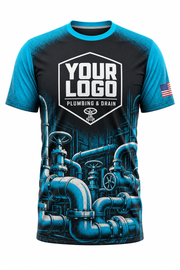 Halftone Works custom plumbing crew uniform