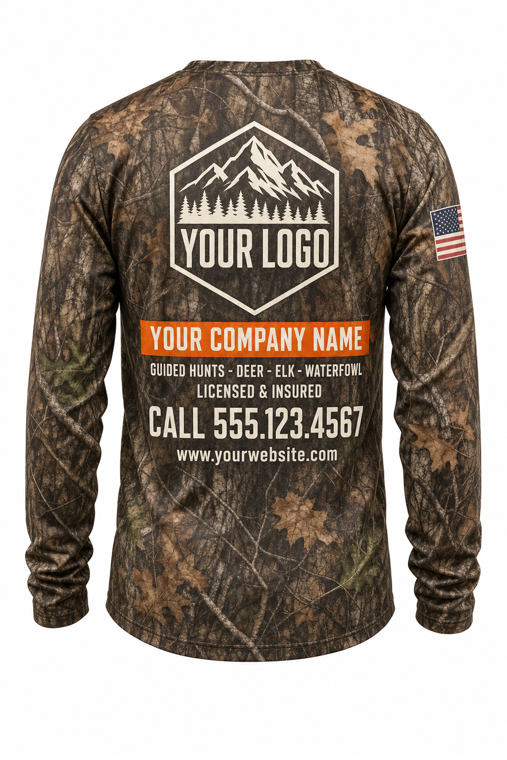 Camo Texture Guide Crew Shirt - custom crew uniform