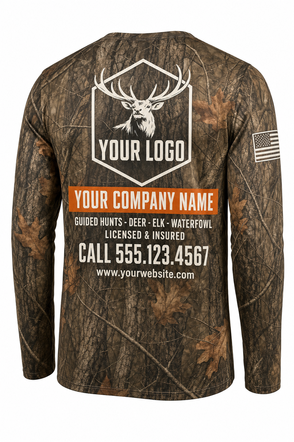 Elk Guide Crew Shirt - custom crew uniform