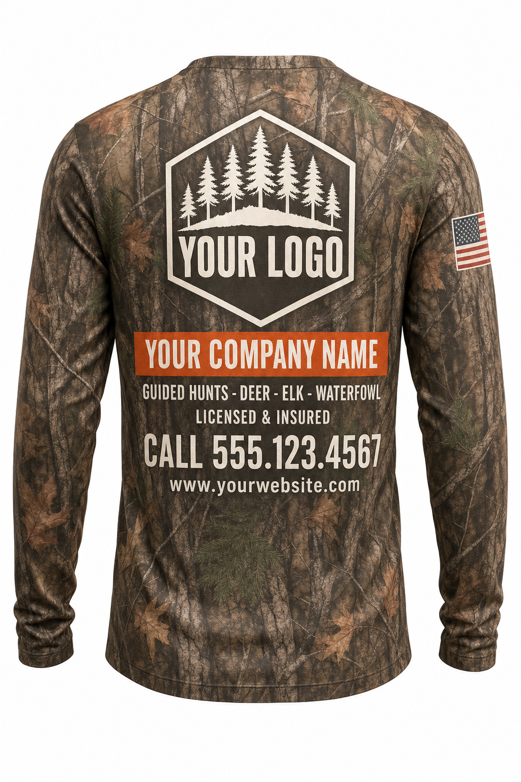 Pine Forest Guide Crew Shirt - custom crew uniform