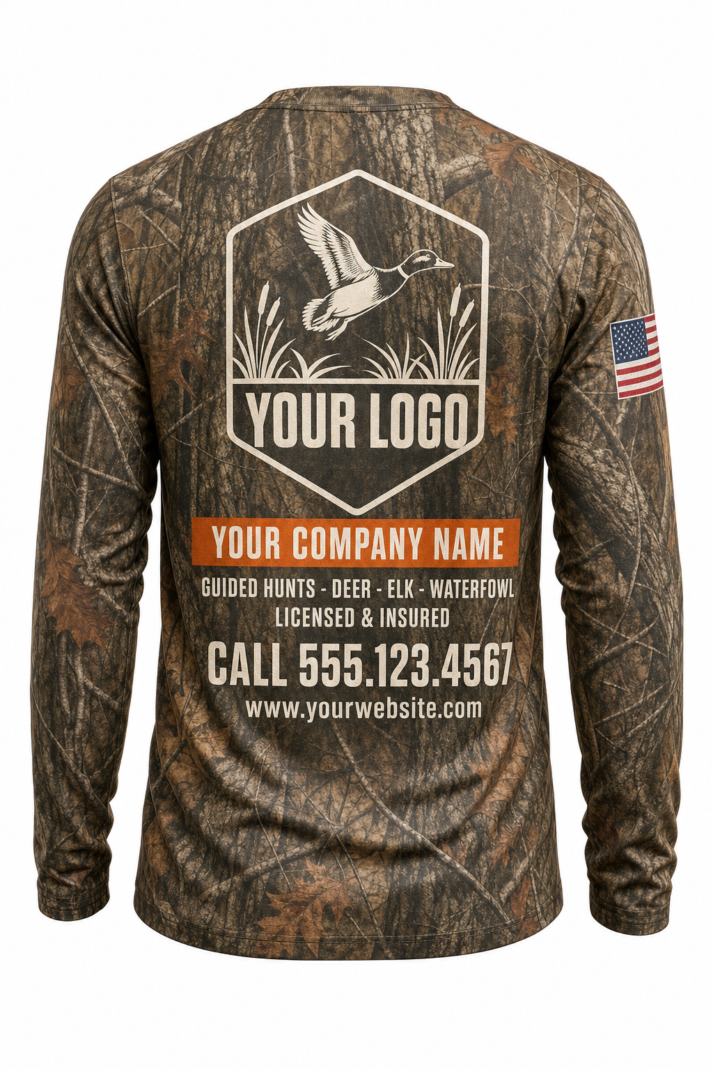 Waterfowl Guide Crew Shirt - custom crew uniform