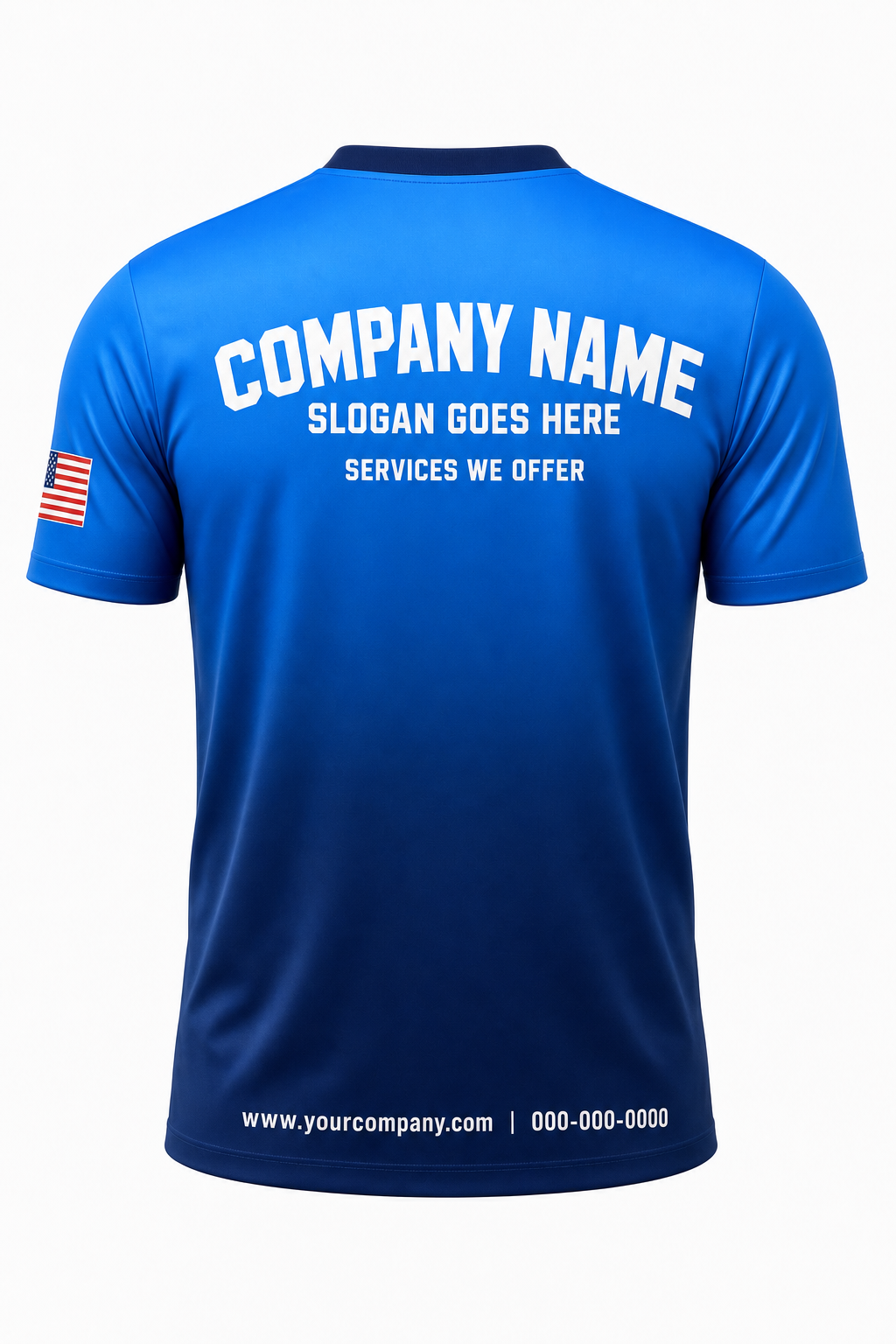 Azure Fade - Crew Uniform back