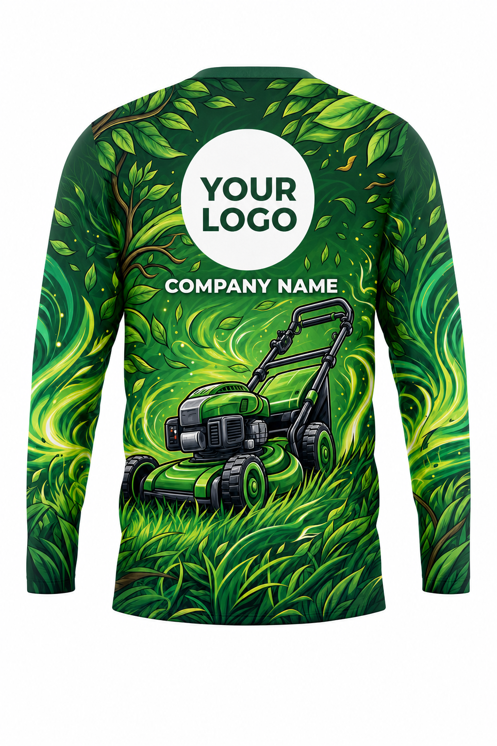 Turf Cyclone — Lawn Care Crew Uniform (Custom AOP) back