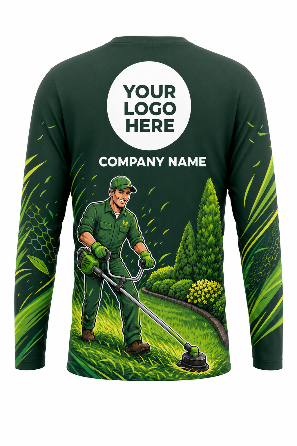 Groundskeeper Pro — Lawn Care Crew Uniform (Custom AOP) back