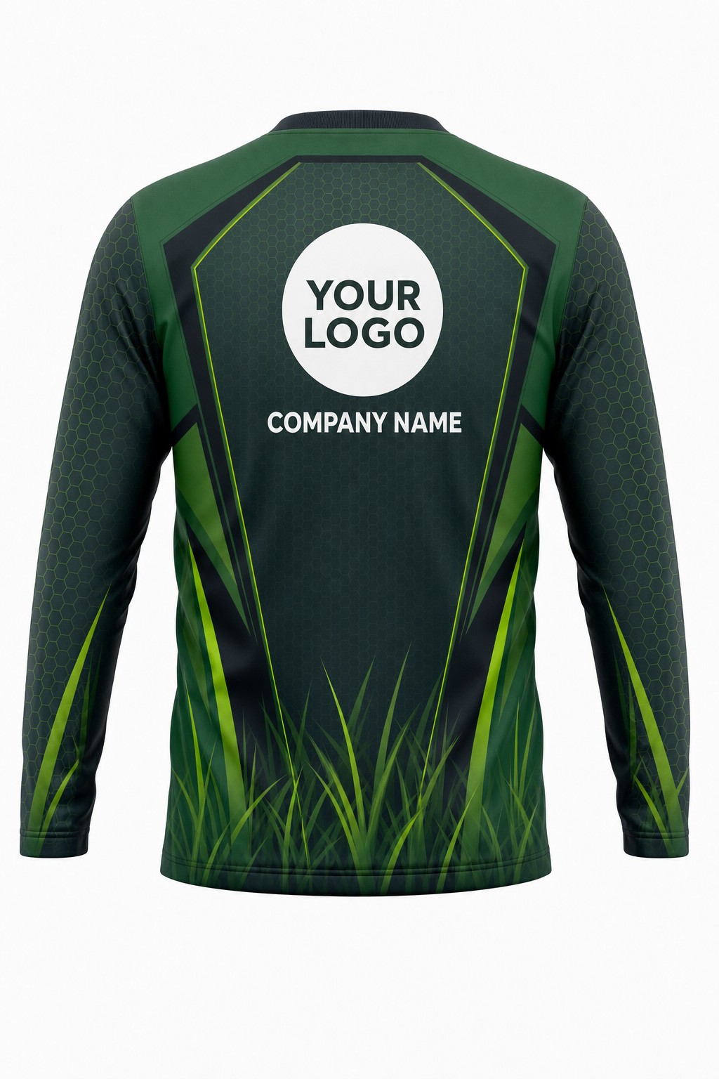 Fairway Green — Lawn Care Crew Uniform (Custom AOP) back