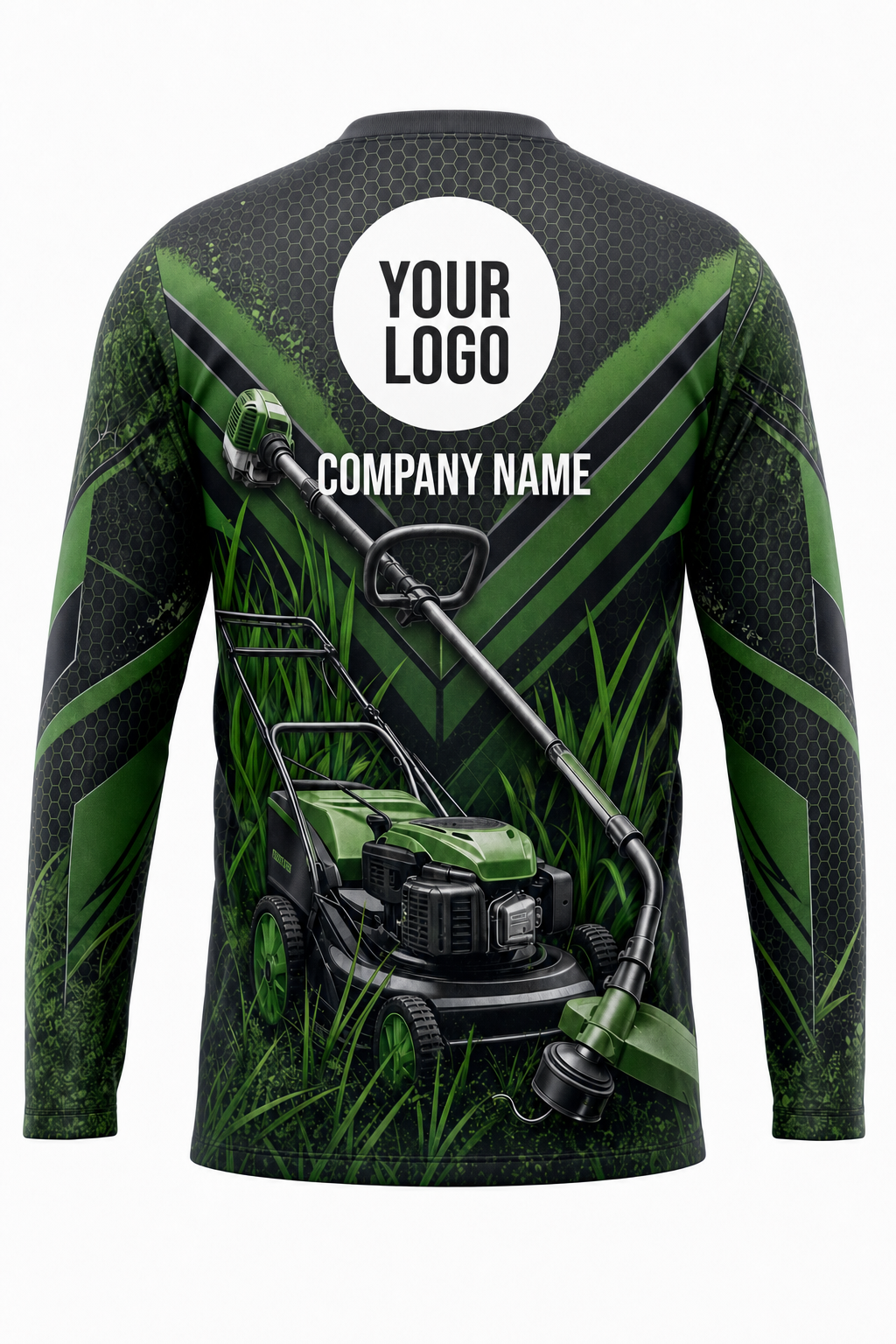 Edger Elite — Lawn Care Crew Uniform (Custom AOP) back