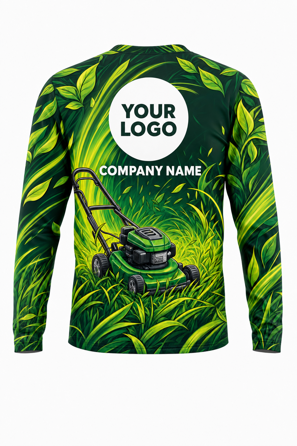 Fresh Cut Field — Lawn Care Crew Uniform (Custom AOP) back