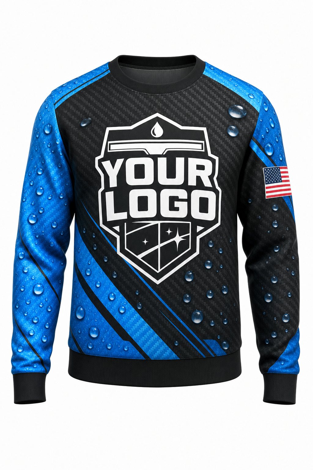 Carbon Hydro custom window cleaning crew uniform sweatshirt — front (sweatshirt-front)