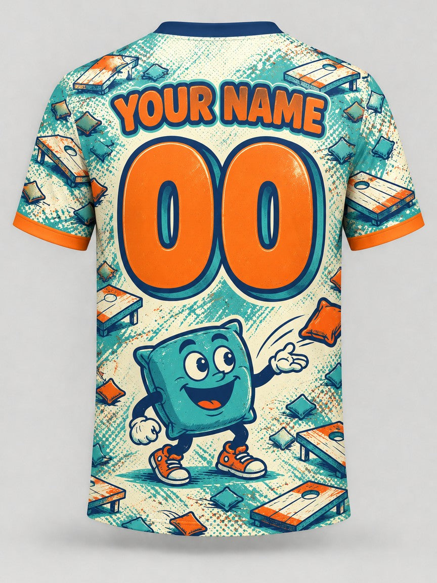 Bag Buddy custom cornhole team jersey, back
