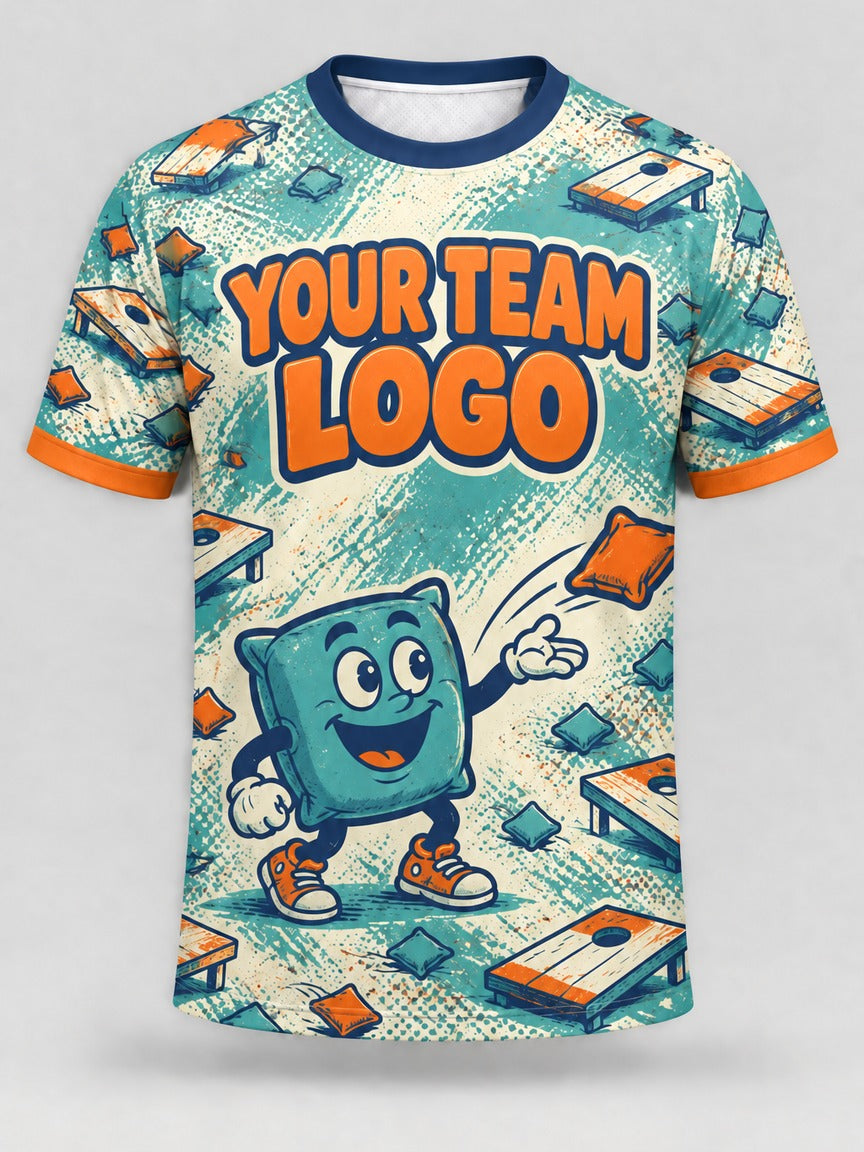 Bag Buddy custom cornhole team jersey, front