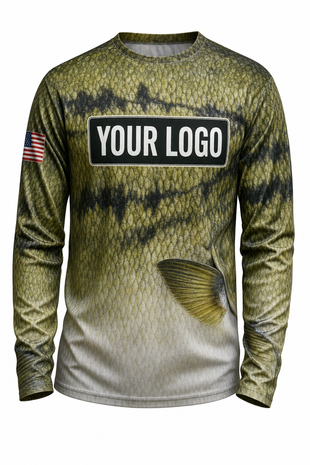 Bass Scale Wrap Custom Fishing Team Uniform - custom crew uniform