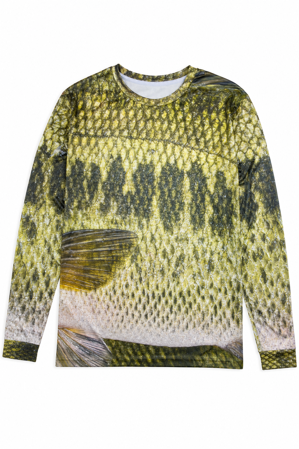 Largemouth Bass Scale Fishing Shirt - custom crew uniform
