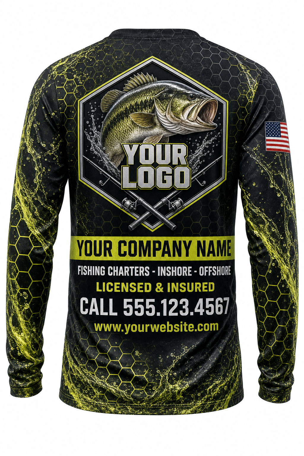 Bass Tournament Custom Fishing Team Uniform - custom crew uniform