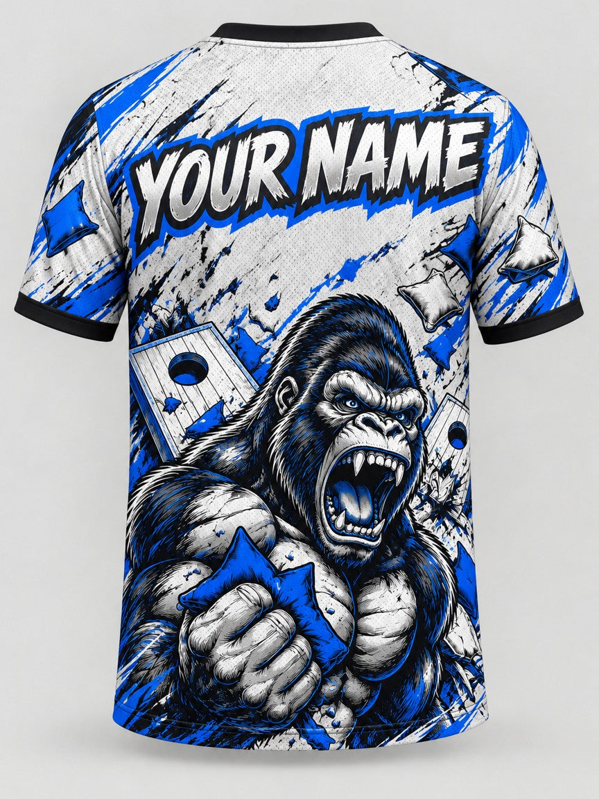 Beast Mode Gorilla custom cornhole team jersey, back