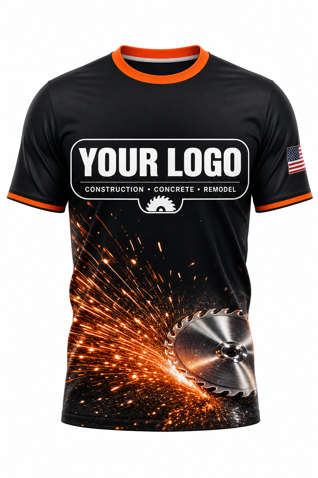 Saw Blade custom construction crew uniform