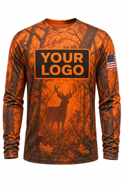 Blaze Safety Camo Custom Hunting Team Uniform - custom crew uniform