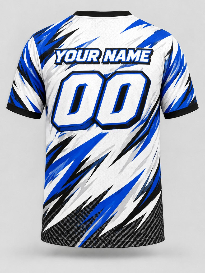 Blue Shards custom cornhole team jersey, back