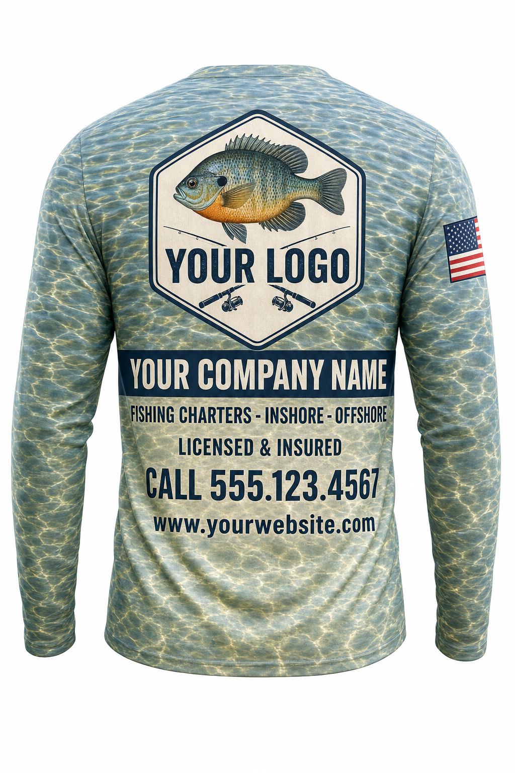 Bluegill Custom Fishing Team Uniform - custom crew uniform