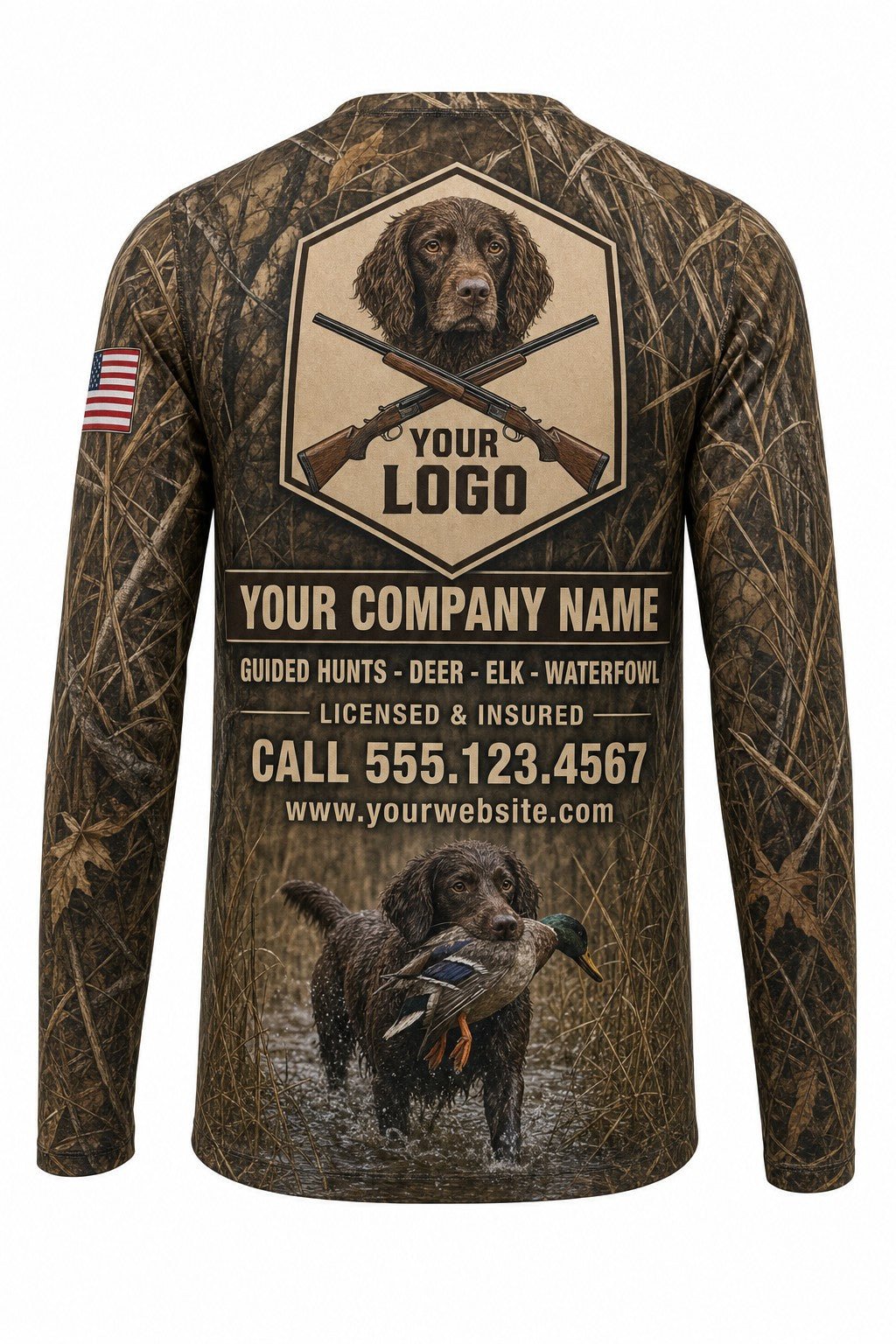Boykin Spaniel Duck Custom Hunting Team Uniform - custom crew uniform