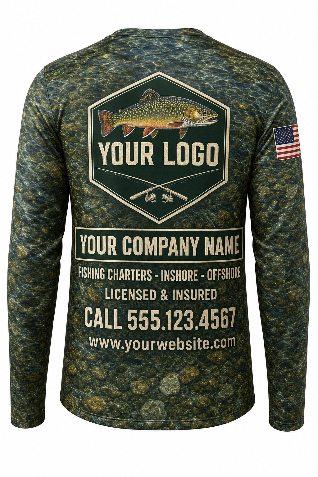 Brook Trout Custom Fishing Team Uniform - custom crew uniform