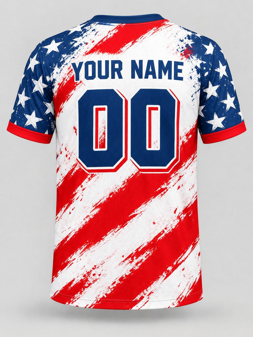 Brush Flag custom cornhole team jersey, back