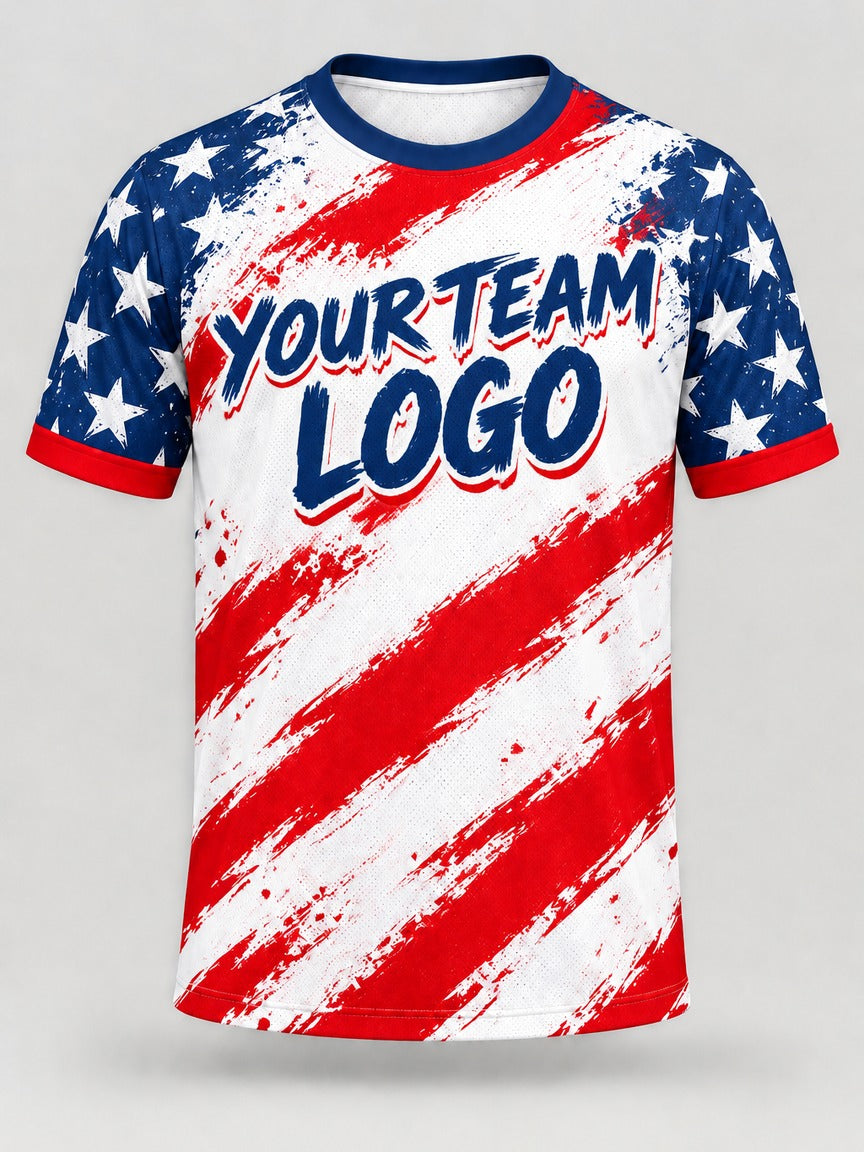 Brush Flag custom cornhole team jersey, front