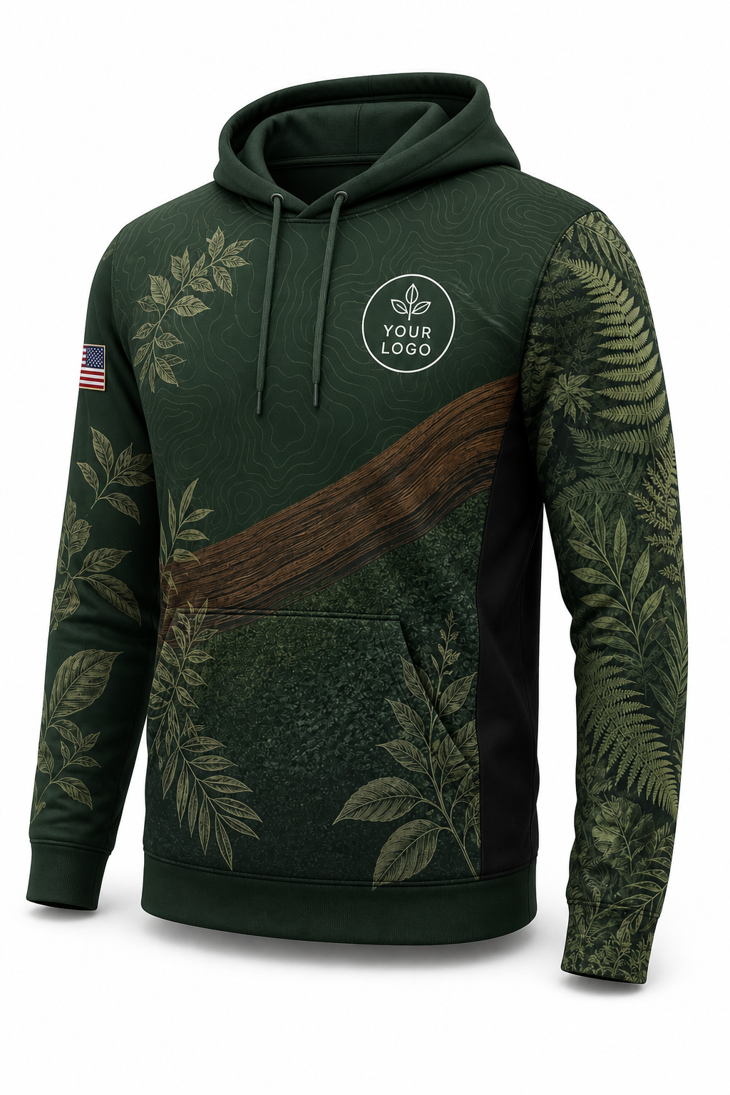 Canopy Contour custom lawn care & landscaping crew uniform Hoodie — front
