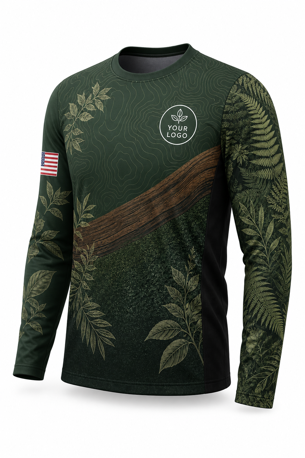 Canopy Contour custom lawn care & landscaping crew uniform Long Sleeve — front