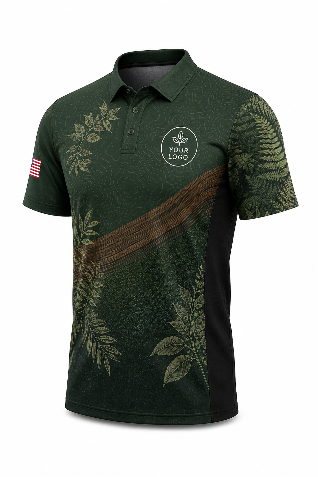 Canopy Contour custom lawn care & landscaping crew uniform Polo — front