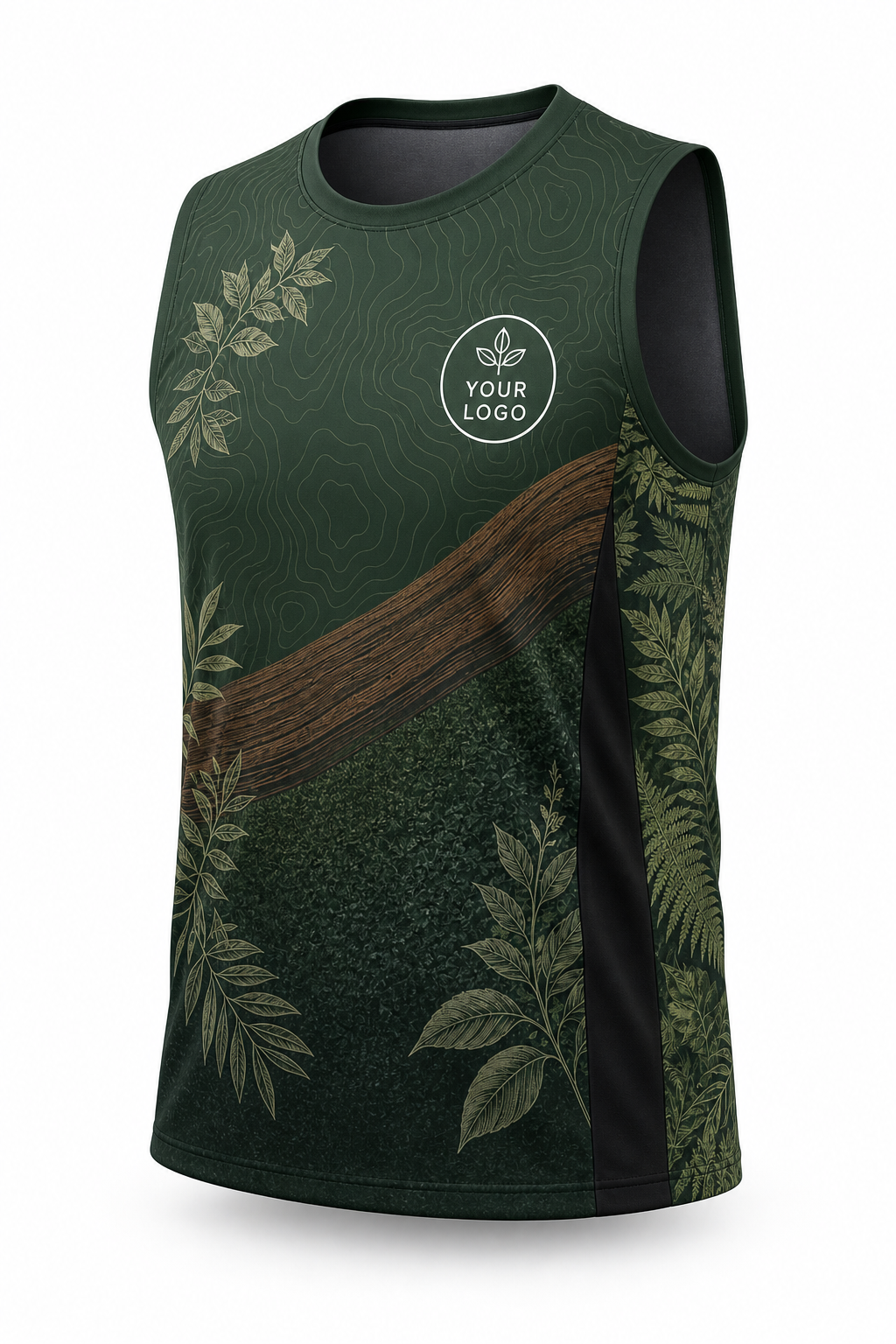 Canopy Contour custom lawn care & landscaping crew uniform Tank Top — front