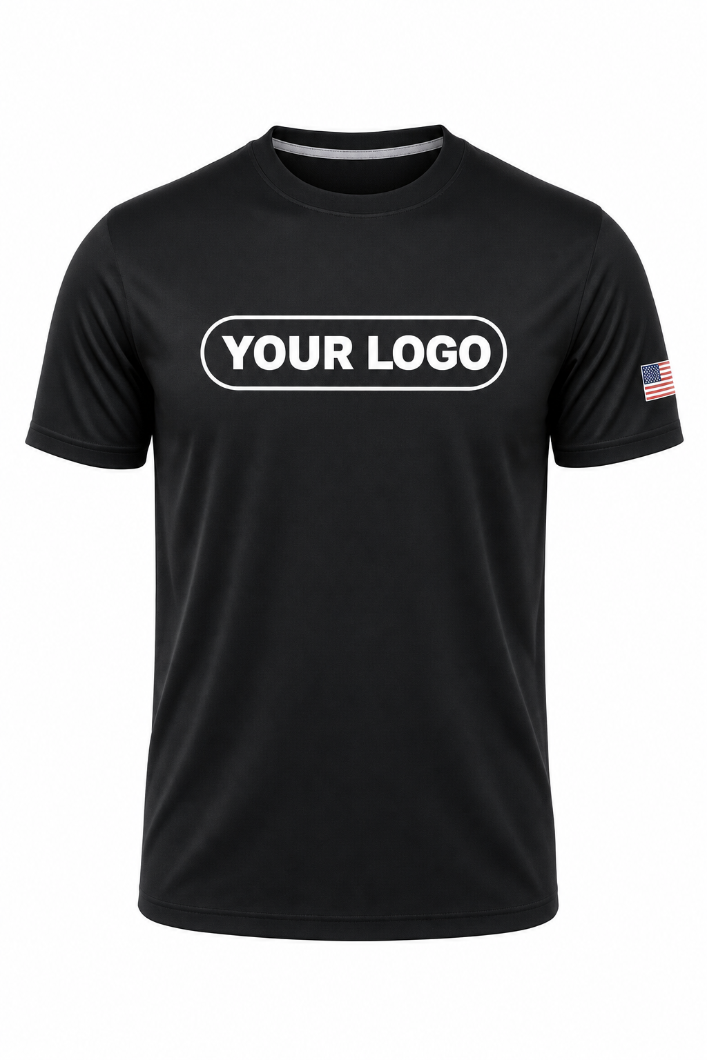 Carbon Black custom crew uniform in solid carbon black