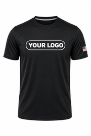 Carbon Black custom crew uniform in solid carbon black