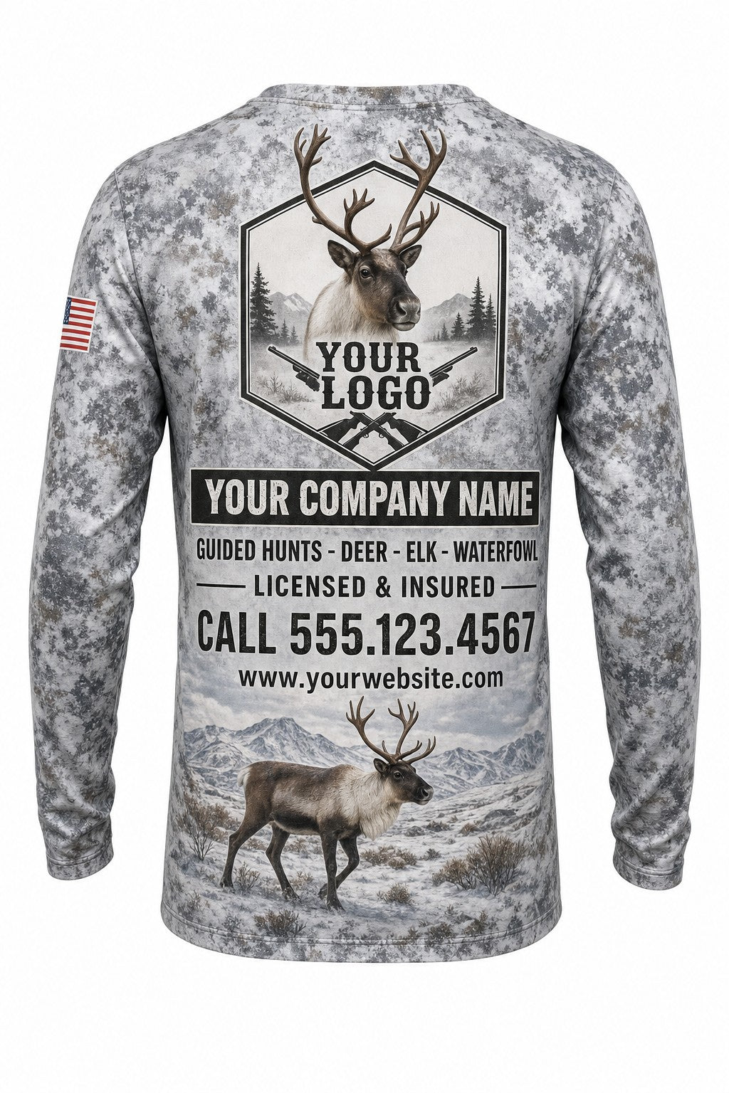 Caribou Tundra Custom Hunting Team Uniform - custom crew uniform