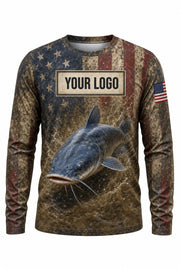Catfish Flag Custom Fishing Team Uniform - custom crew uniform